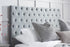 Marquis Fabric Bed Grey Velvet